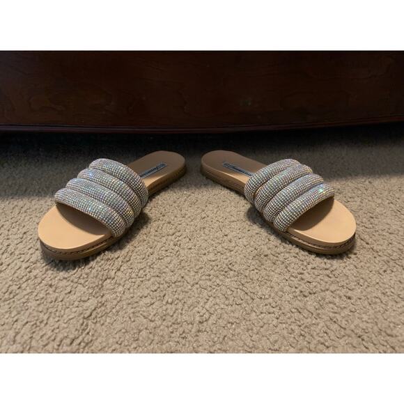 Women's Forever Link sparkly slip on flat Sandals size 6 - Picture 3 of 6